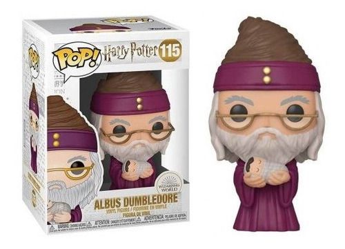 Boneco Funko Pop Harry Potter Albus Dumbledore With Baby Harry 115
