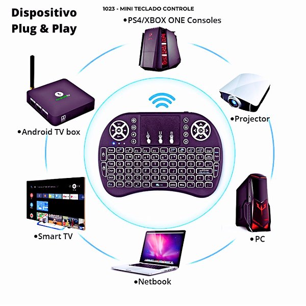 Mini Teclado Controle