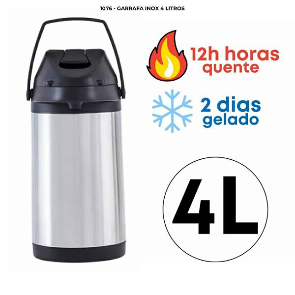 Garrafa Inox 4 Litros