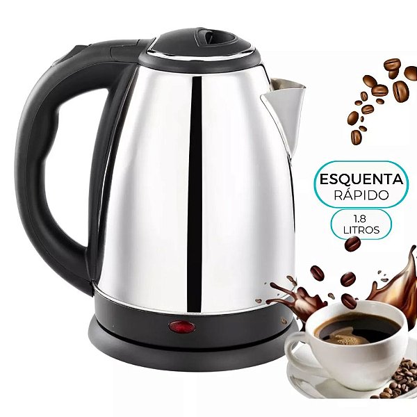 Chaleira  Elétrica Inox 1,8 Litros