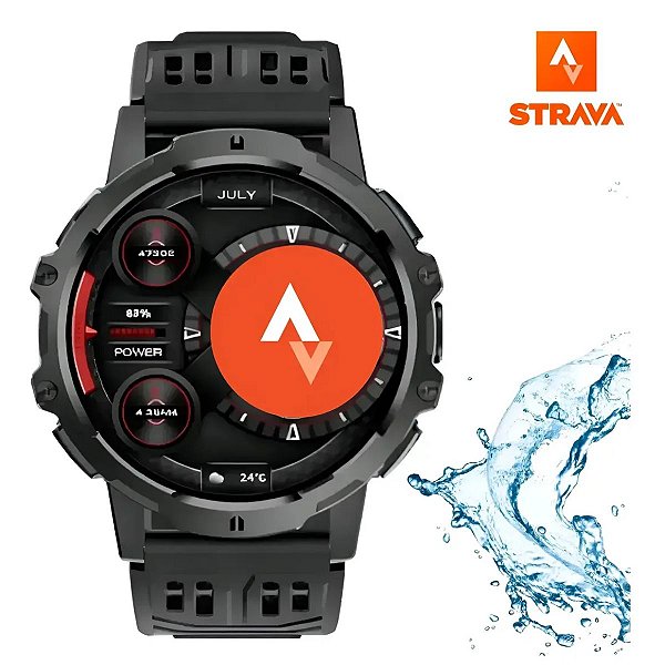 Relógio Smartwatch IMS-757A GPS Strava Bluetooth À Prova D'Água