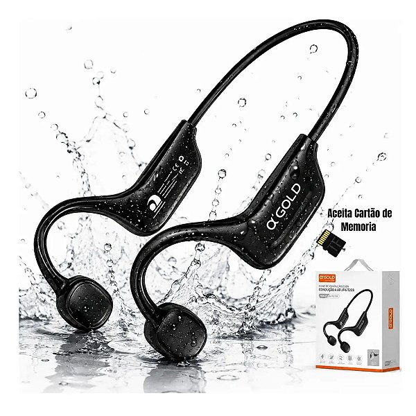 Fone Bluetooth Esportivo p/ Corrida IPX4 Agold Pro FN-BT30