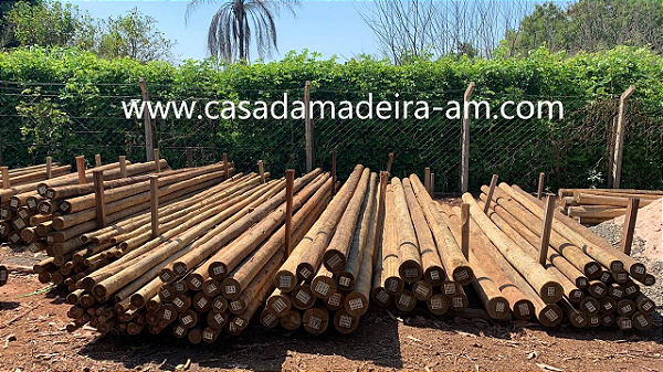 Mourão Eucalipto Tratado diametro 14 a 16 cm