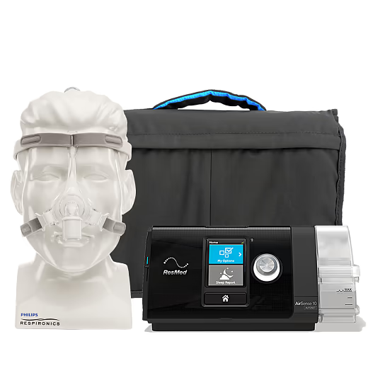 PROMOÇÃO - KIT CPAP RESMED AUTOSET S10 + MÁSCARA NASAL DREAMLIVE COM TAMANHO P, M E G