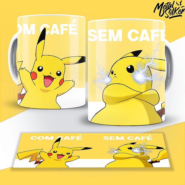Caneca Pokemon Pikachu Sem Café