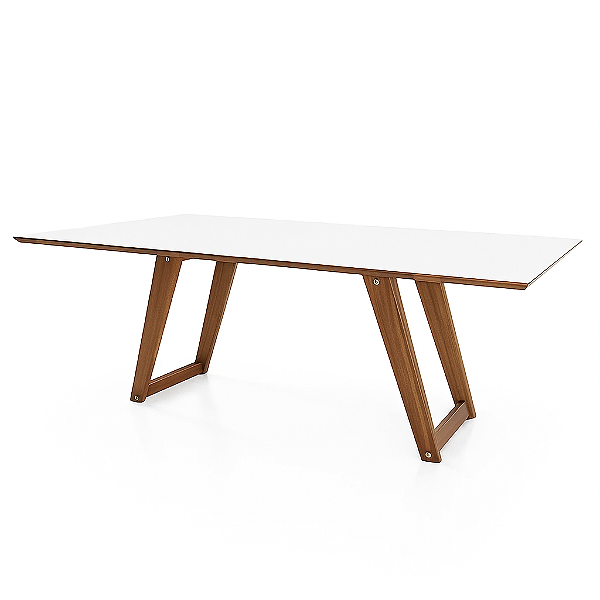 Mesa de Jantar Herval MH 5341 off white + amêndoa- Só mesa ou conjunto com cadeiras MH 3230