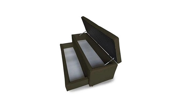 Baú Pé de Cama com Sapateira - Tamanho Queen 160X50X60