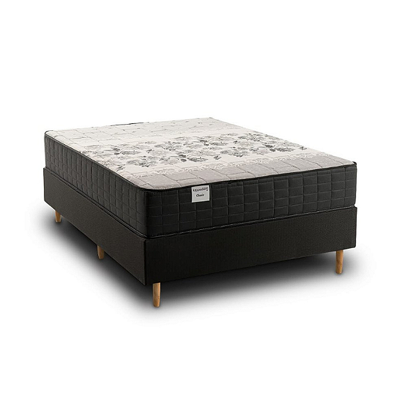 Conjunto: box + colchão Classic - molas ensacadas - casal 138X188X64