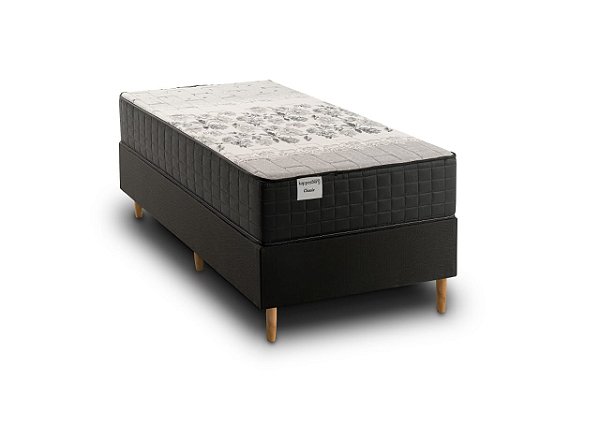 Conjunto: box + colchão Classic -  molas ensacadas - solteiro 88x188X64