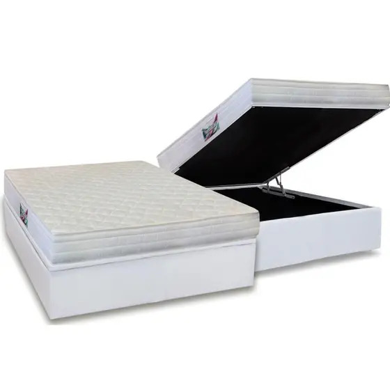 Conjunto: Box baú + Colchão Herval Frontier D45 - Casal 138x188