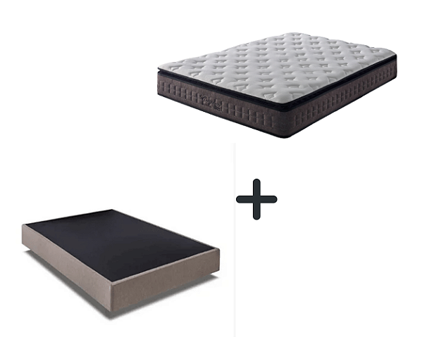 Conjunto: Box + Colchão Anjos Cripton Molas Ensacadas casal - 138X188X68