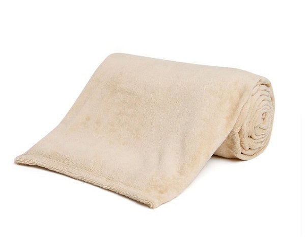 Manta Microfibra Anjos - 220x220 bege