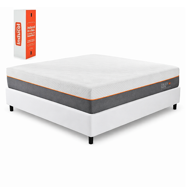Conjunto: Box + Colchão Inducol Enjoy - Na caixa - Casal 138X188X62