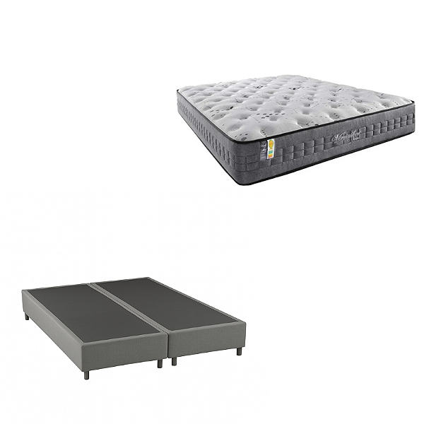 Conjunto: box + colchão Versalhes Anjos - queen 158X198x78