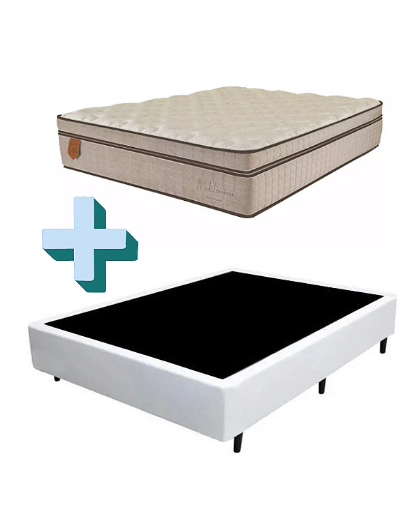 CONJUNTO BOX SOMIER + COLCHAO MEDITERRANEO CASAL
