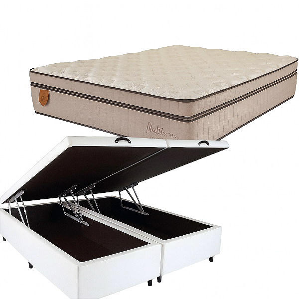 CONJUNTO BAU +COLCHAO PRORELAX MEDITERRANEO QUEEN 158x198x78