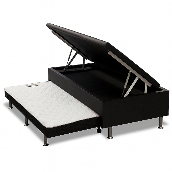 Cama box baú com auxiliar solteiro 088x188x55CM