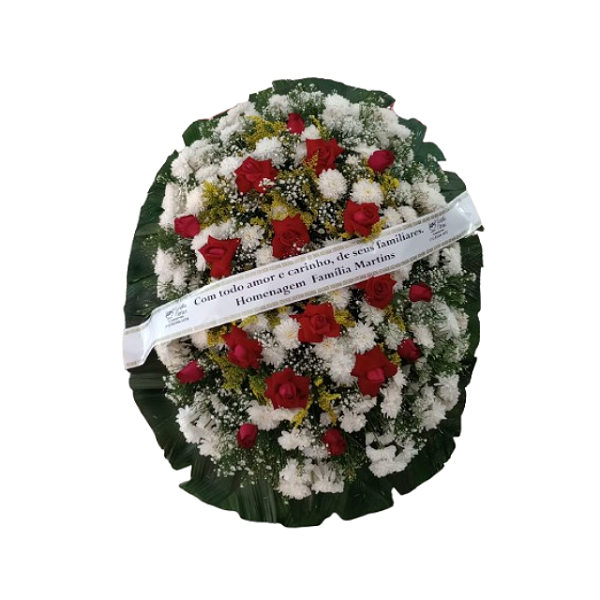 Coroa de flores - Modelo Mirian.