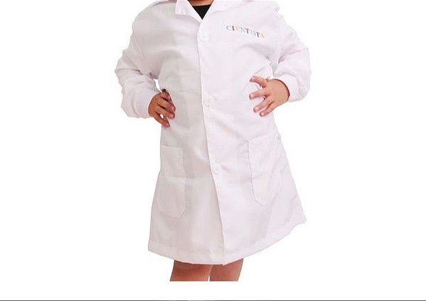 Jaleco Manga Longa Infantil Oxford