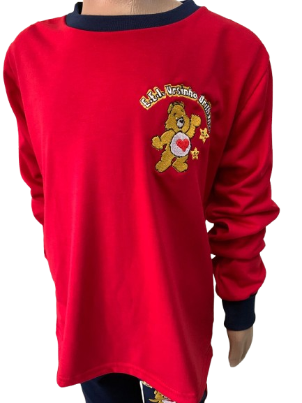 Camiseta manga longa Ursinho Brilhante