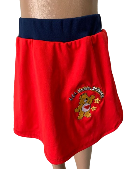 Saia helanca Ursinho Brilhante
