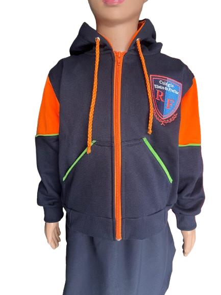 Blusa moletom infantil c/ziper Ribeiro de Freitas