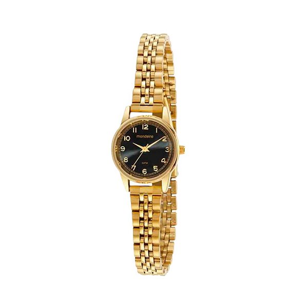 Relógio Mondaine Feminino Analógico Dourado 32425LPMVDE1