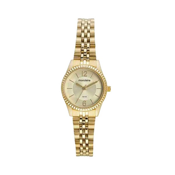 Relógio Mondaine Feminino Analógico Dourado 32532LPMVDE1