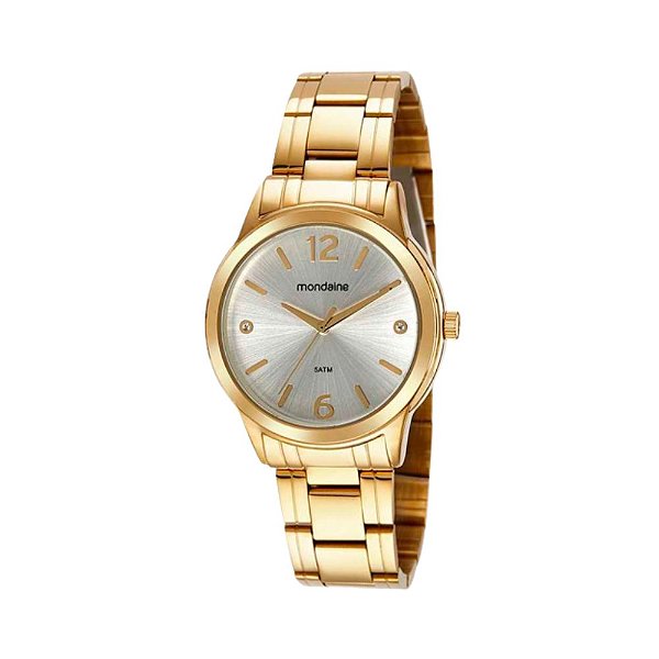Relógio Mondaine Feminino Analógico Dourado 99562LPMVDE1
