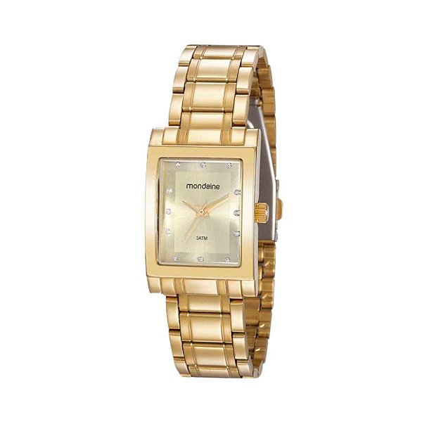 Relógio Mondaine Feminino Analógico Dourado 32103LPMVDE1
