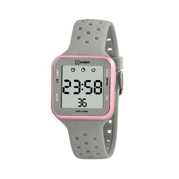 Relógio X-Watch Feminino Digital Cinza XLPPD034WBXGX