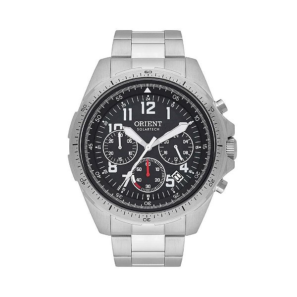 Relógio Orient Masculino Cronógrafo SolarTech MBSSC261P2SX