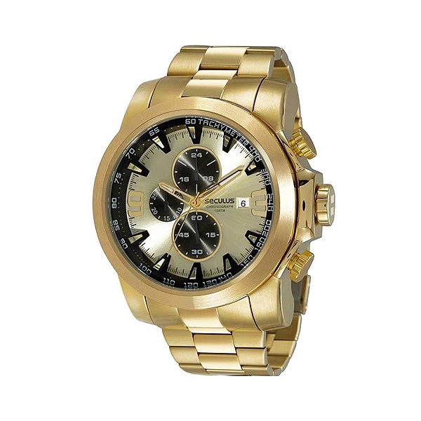 Relógio Seculus Masculino Cronograph 44024GPSVDA4