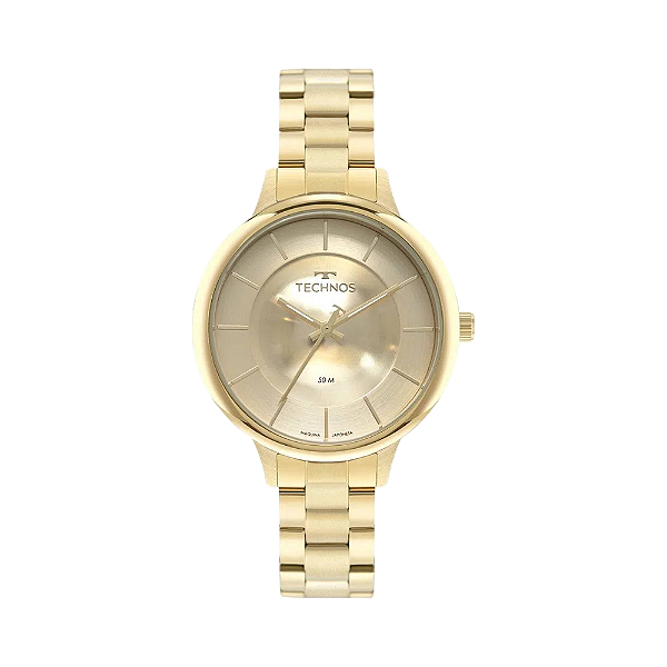 Relgio Technos Feminino Fashion Brilho Dourado 2039DU1X