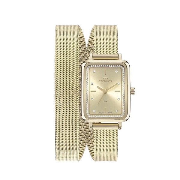 Relogio Technos Feminino Retangular Elegance GL32AP1X