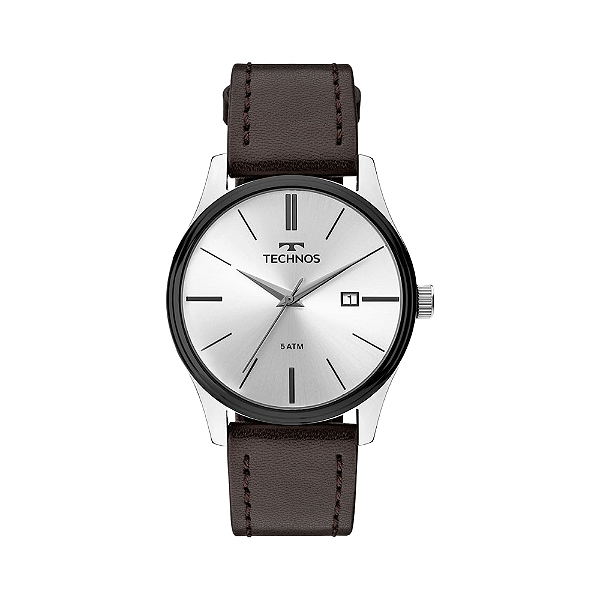 Relógio Technos Masculino Analógio Couro Marrom 2115MPP1K
