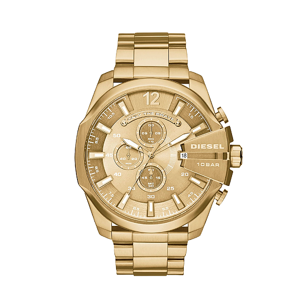Relógio Diesel Masculino Analógico Dourado DZ4360B1C2KX