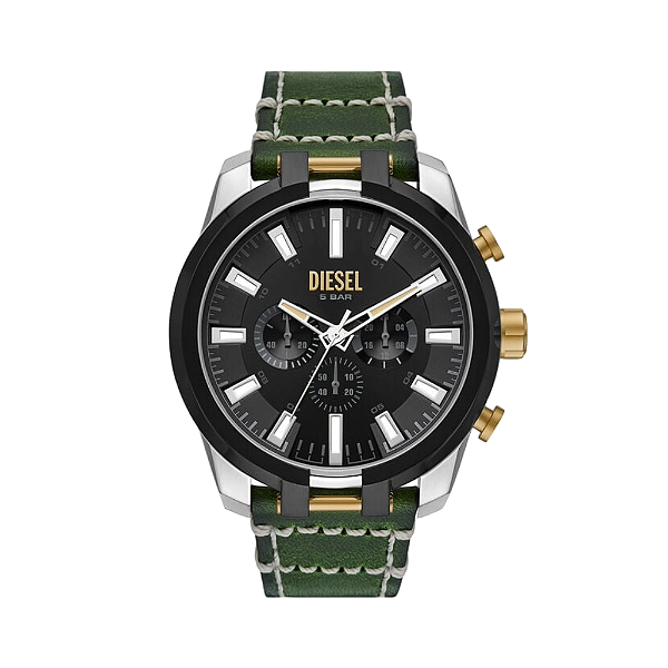 Relógio Diesel Masculino Analógico Cronógrafo Verde DZ4588B1P1EB