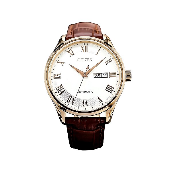 Relógio Citizen Masculino Automático Pulseira Couro TZ20797M