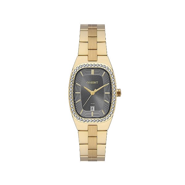 Relógio Orient Feminino Retangular Dourado LGSS1020G1KX