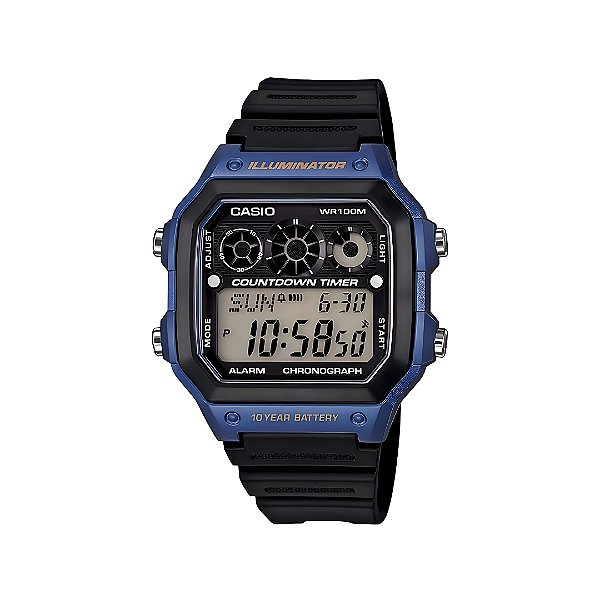 Relógio Casio Masculino Digital Illuminator AE-1300WH-2AVDF-SC