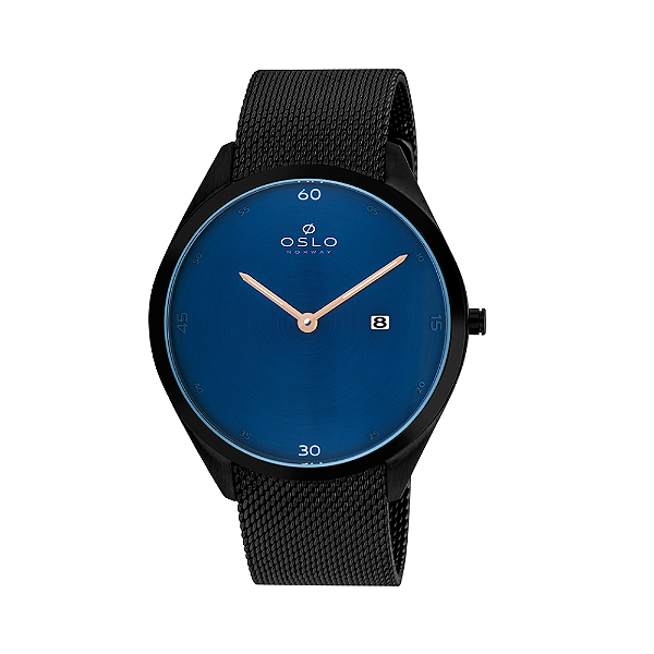 Relógio Oslo Masculino Slim Black OMTSSS9U0011D1PX