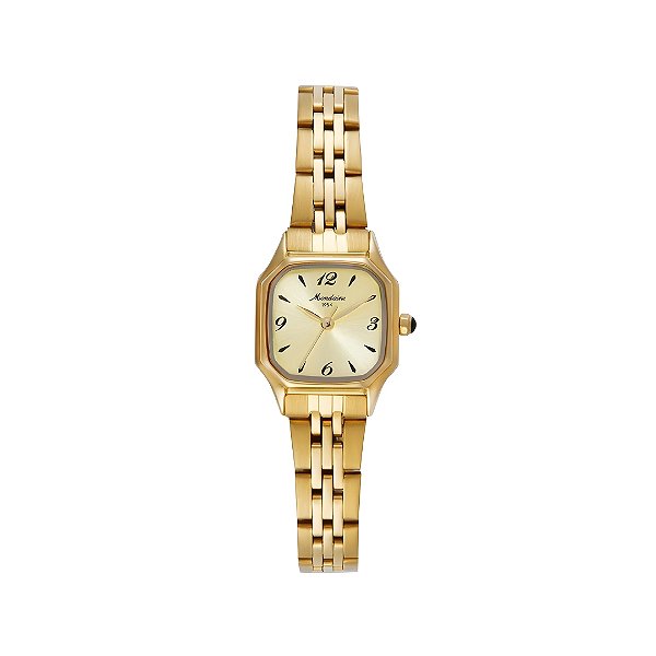Relógio Mondaine Feminino Analógico Dourado Vintage 70 anos 32820LPMVDE1