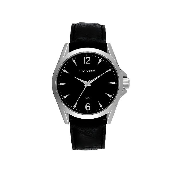 Relógio Mondaine Masculino Clássico Prateado 99740G0MVNH1