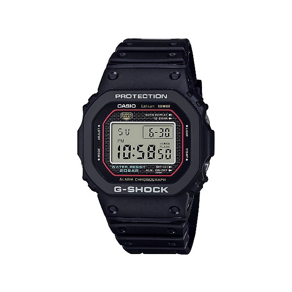 Relógio G-Schock Masculino Tradicional Digital Preto DW-5000R-1ADR