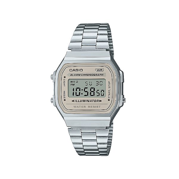 Relógio Casio Unissex Digital Vintage A168WA-8AYDF-SC