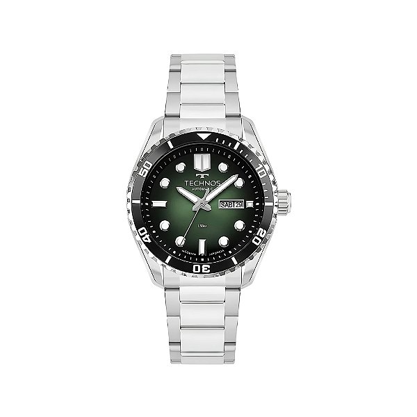 Relógio Technos Masculino Automático Diver Fundo Verde 8205OX/1V