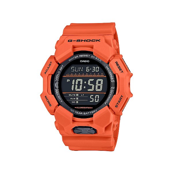 Relógio Casio Masculino Digital G-Shock Laranja GD-010-4DR