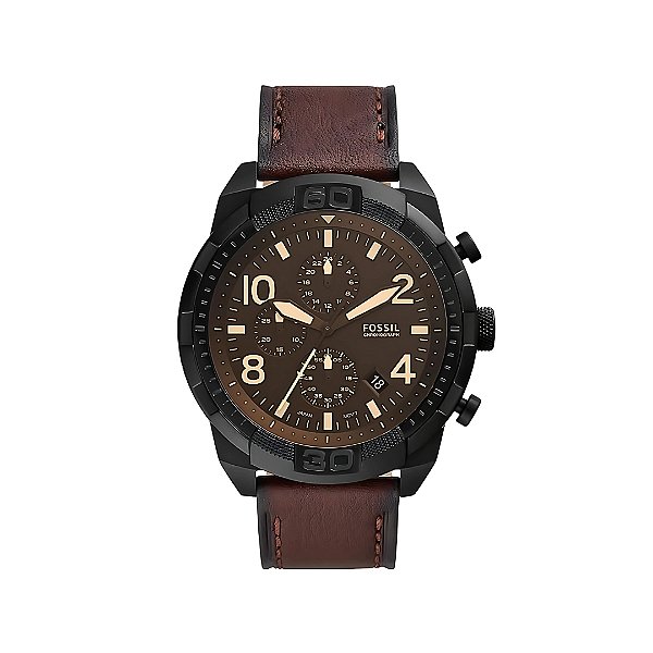 Relógio Fossil Masculino Chronograph Bronson Preto FS58751PN