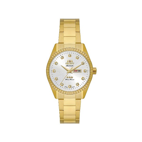 Relógio Orient Feminino Automático Dourado NH6GG007S1KX